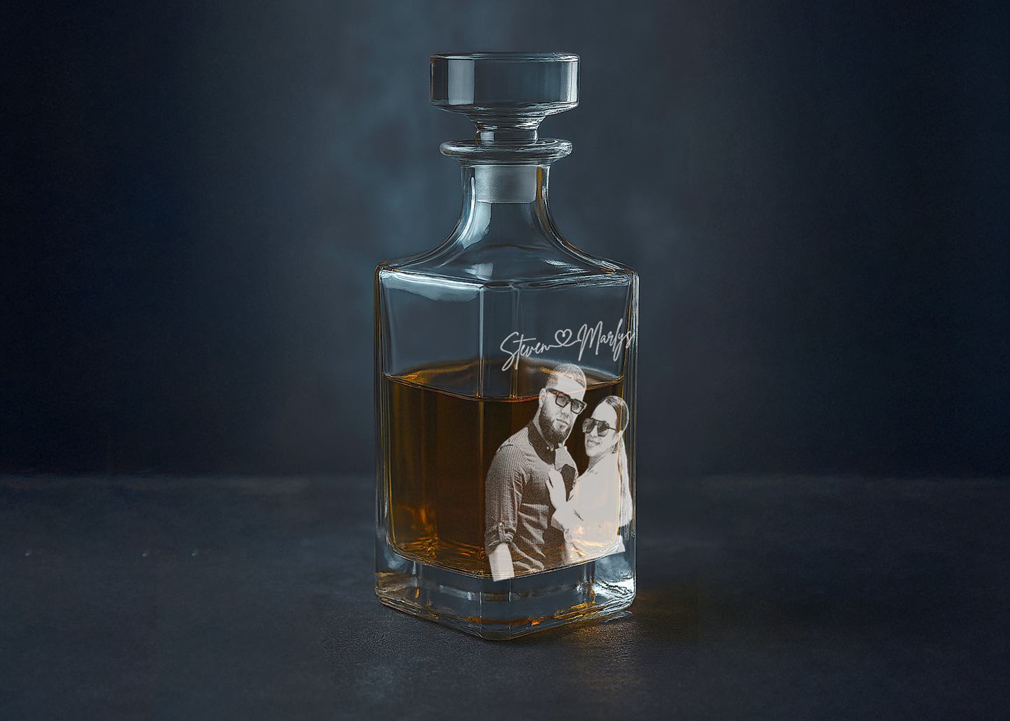 Custom Engraved Bottle from Photo