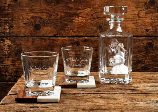 Custom Engraved Bottle from Photo