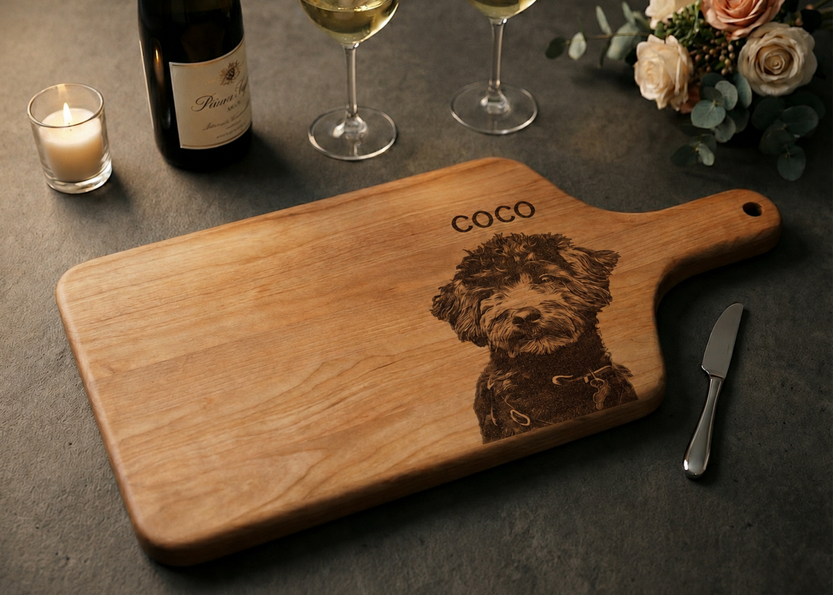 Custom Pet Portrait Cutting Board
