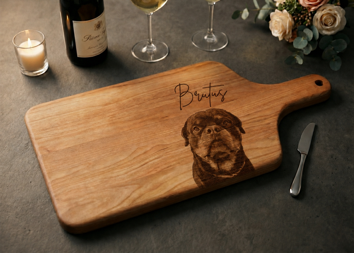 Custom Pet Portrait Cutting Board