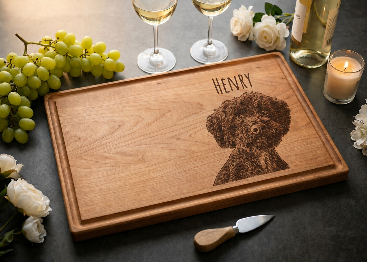 Custom Pet Portrait Cutting Board