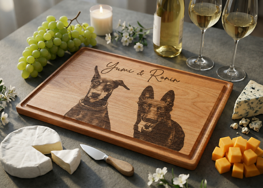 Custom Pet Portrait Cutting Board
