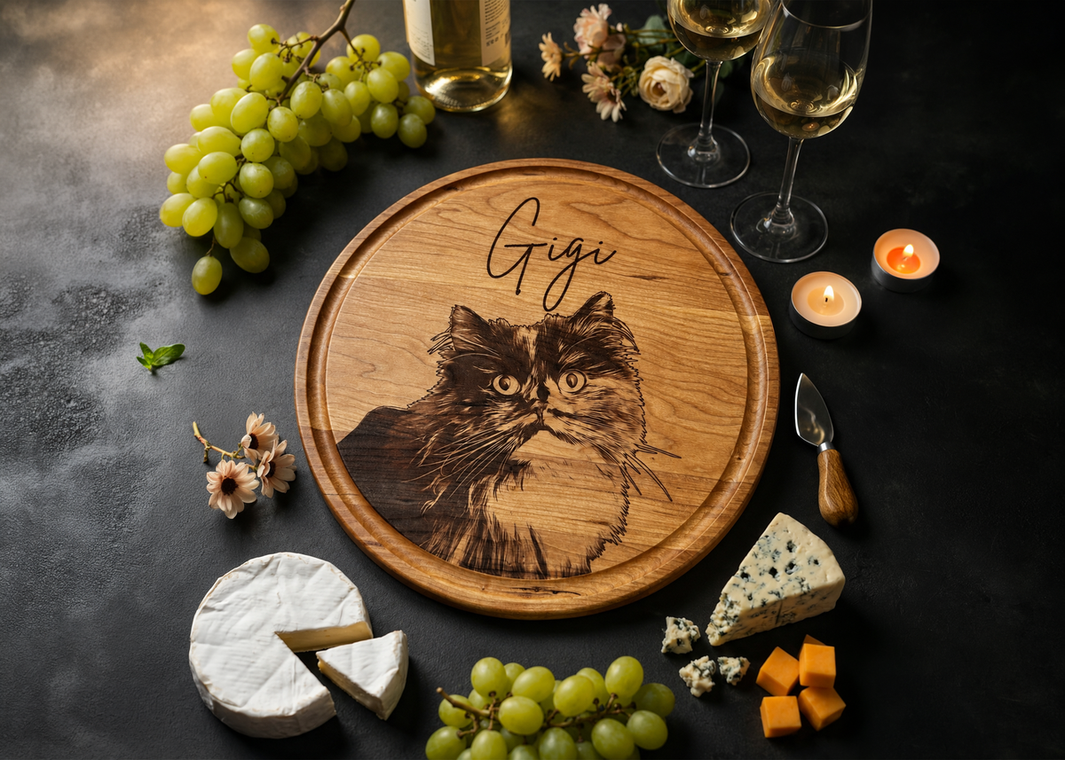 Custom Pet Portrait Cutting Board