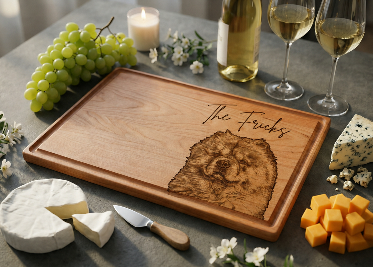 Custom Pet Portrait Cutting Board