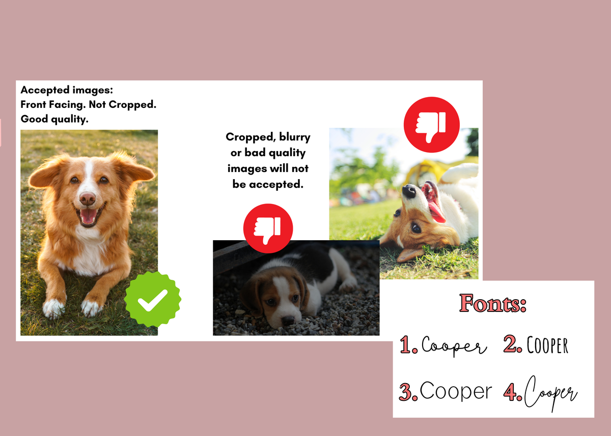 Custom Pet Portrait Cutting Board